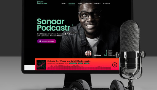 Sonaar has released one of the best Podcast WordPress themes