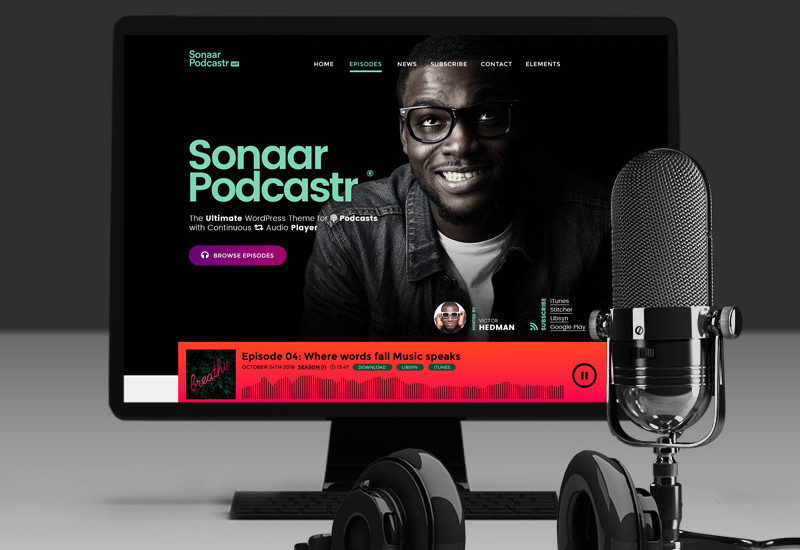 Podcast WordPress theme by Sonaar